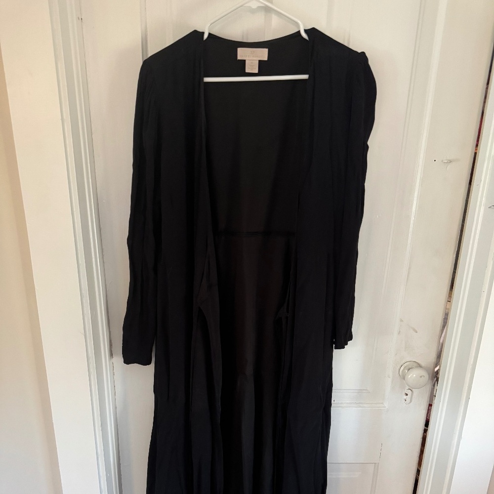 Wrap style long sleeve dress
